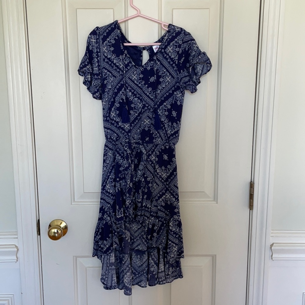 Justice girls high low dress size 7 EUC